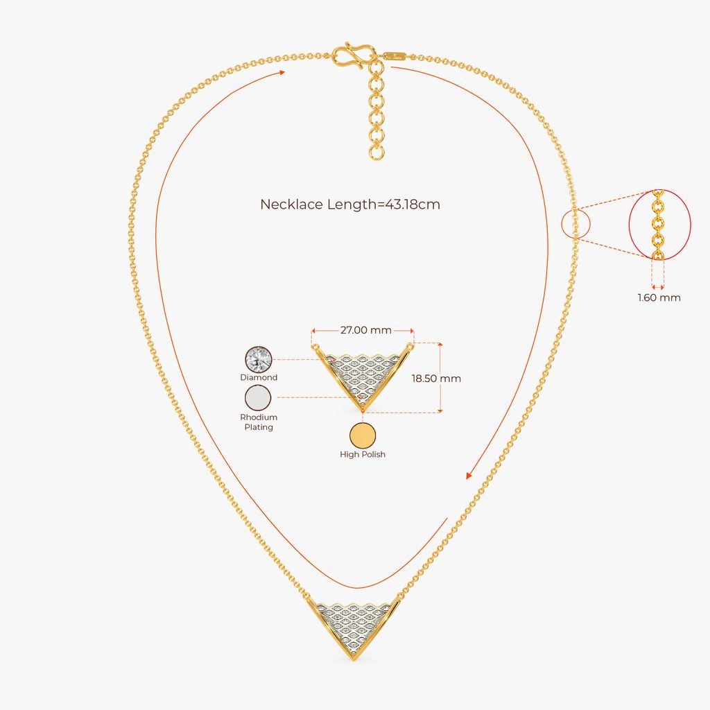 Knit In The Round Diamond Necklaces