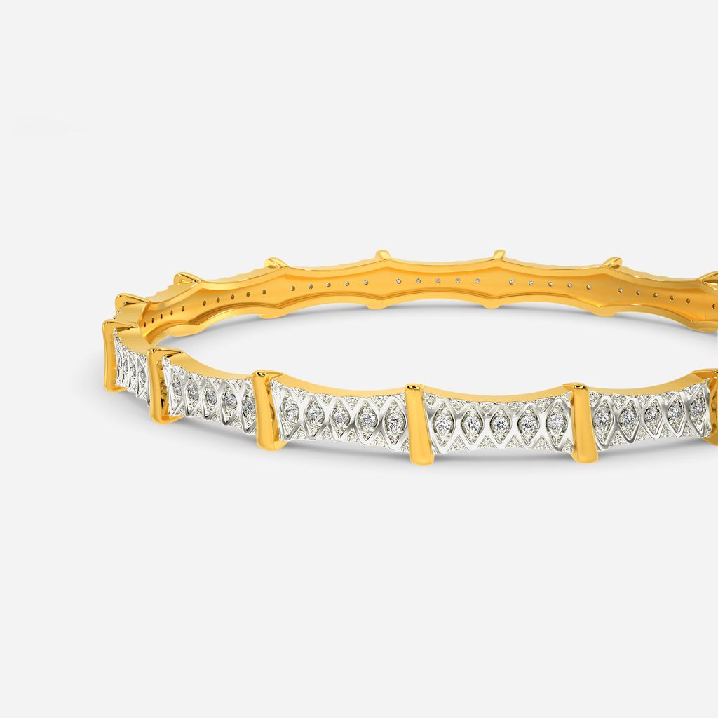 Knit In The Round Diamond Bangles