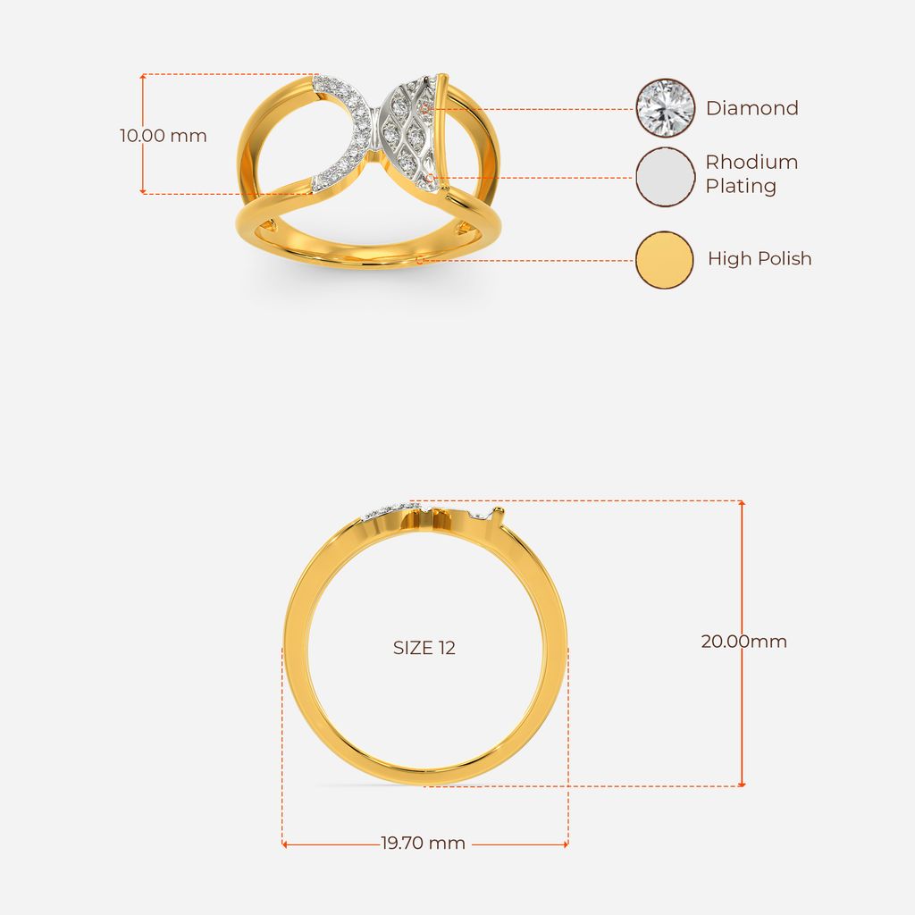 Knitted Together Diamond Rings