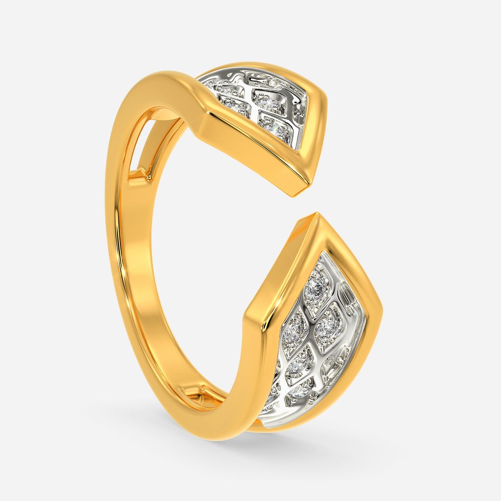 Knit Neat Edge Diamond Rings