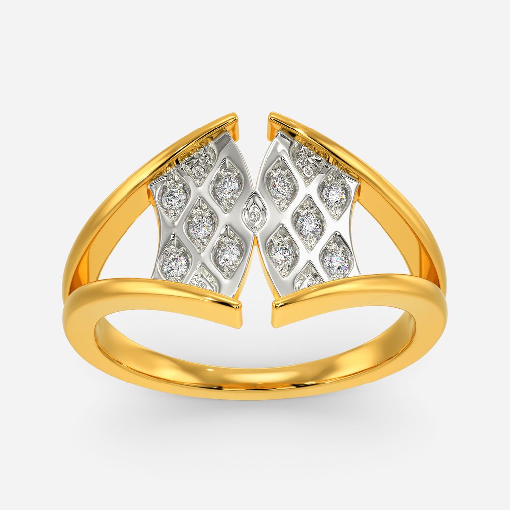 Knit The Hourglass Diamond Rings