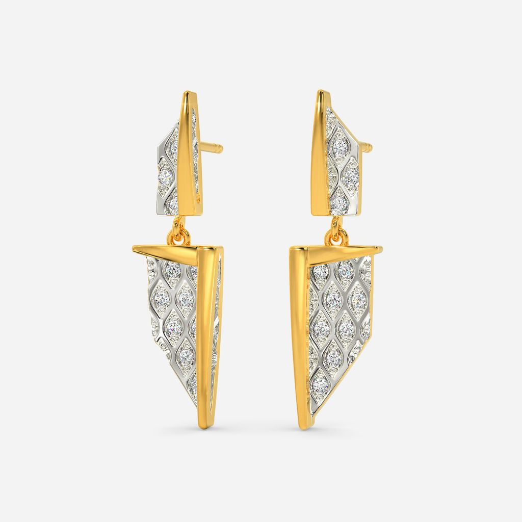 Knitly Attached Diamond Earrings