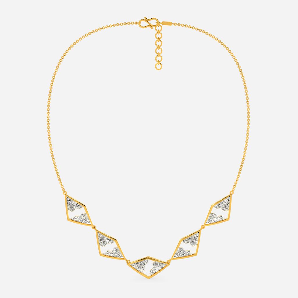 Knitly Attached Diamond Necklaces