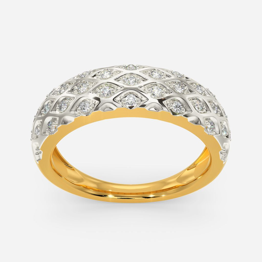 Knit Sparkle Diamond Rings