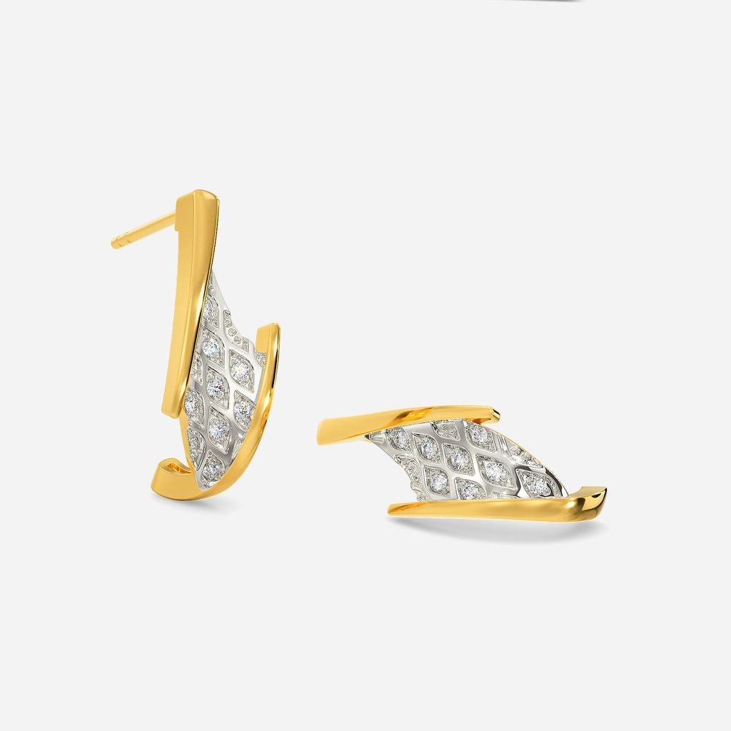 Moss Knit Diamond Earrings