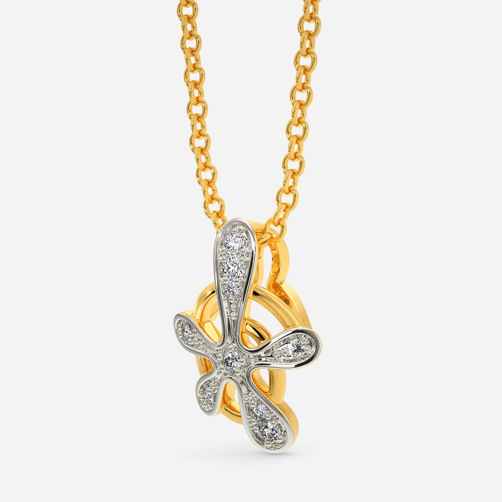 Print O Drop Diamond Pendants