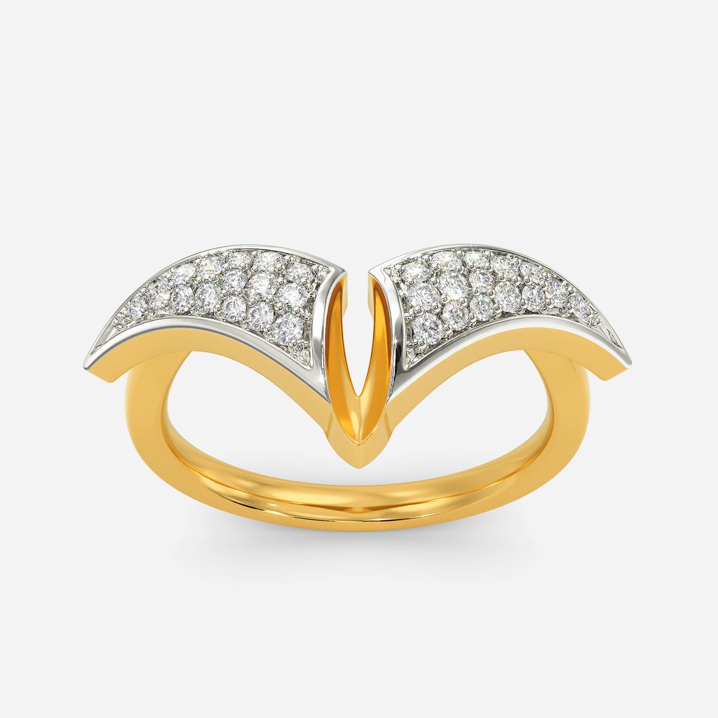 Frenzy Boat Handle Diamond Rings