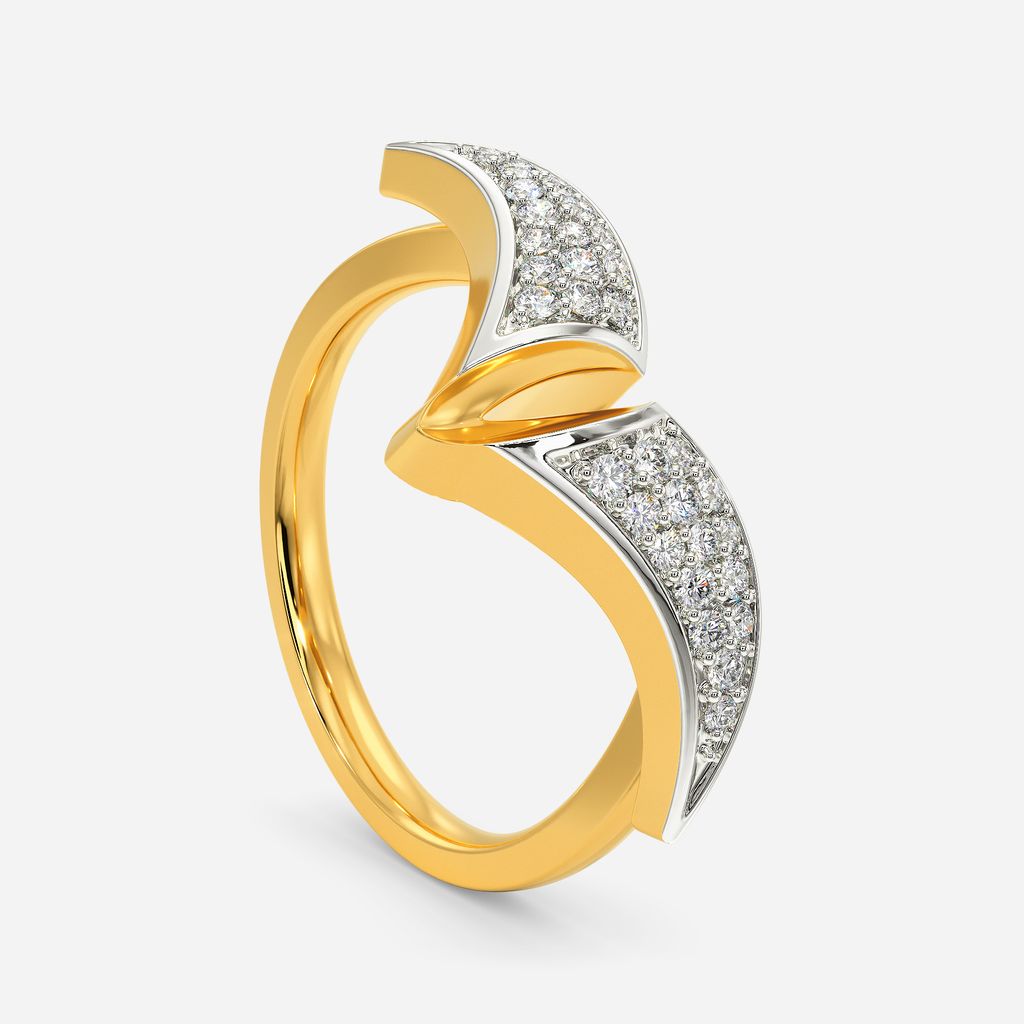 Frenzy Boat Handle Diamond Rings