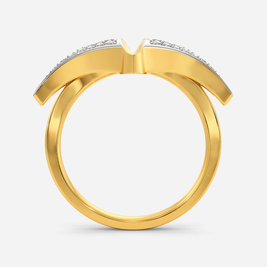 Frenzy Boat Handle Diamond Rings