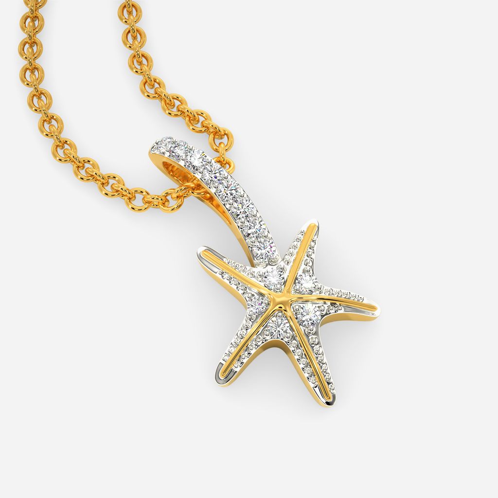 Wish Upon A Starfish Diamond Pendants