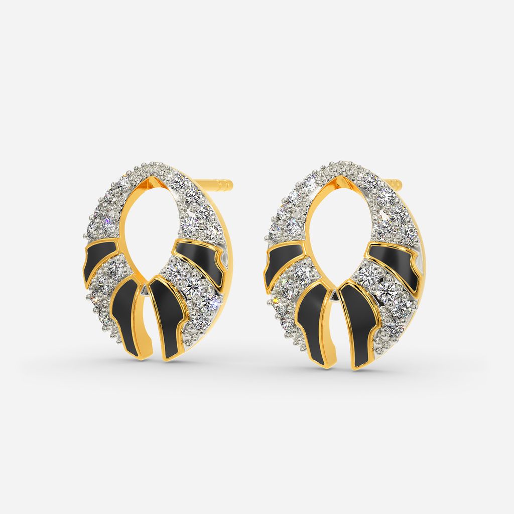 Shield Maiden Diamond Earrings