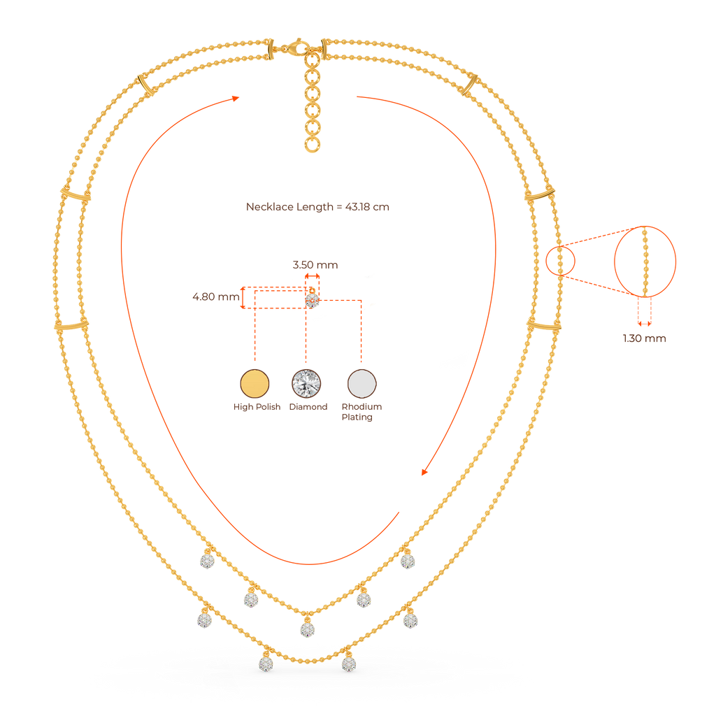 Connect In Diamond Necklaces