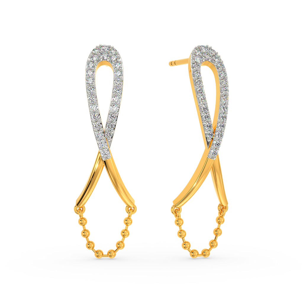 Kinda Linked Diamond Earrings