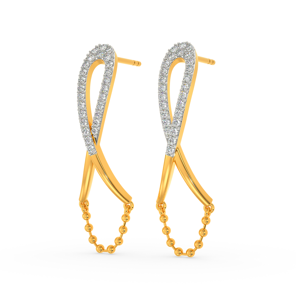 Kinda Linked Diamond Earrings