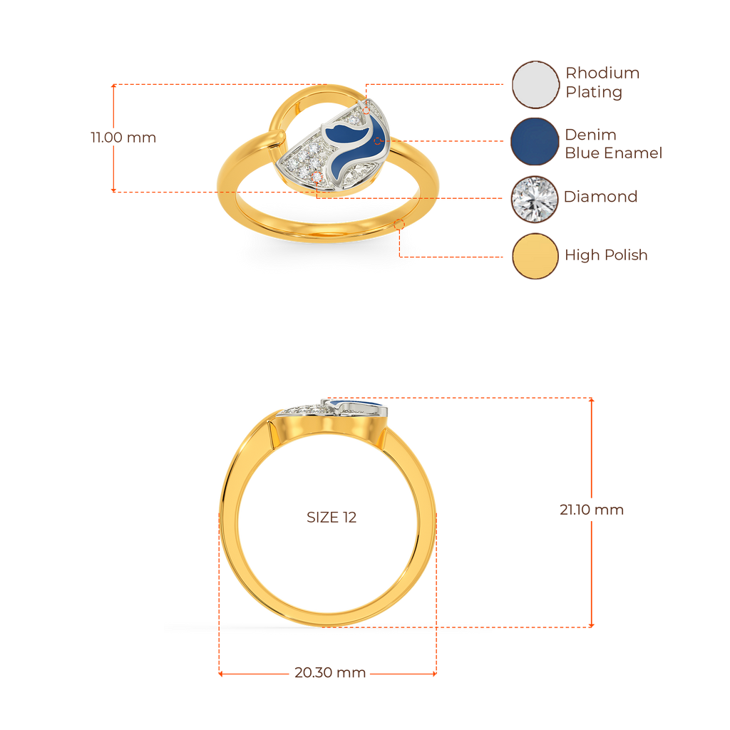 Fancy In Blue Diamond Rings