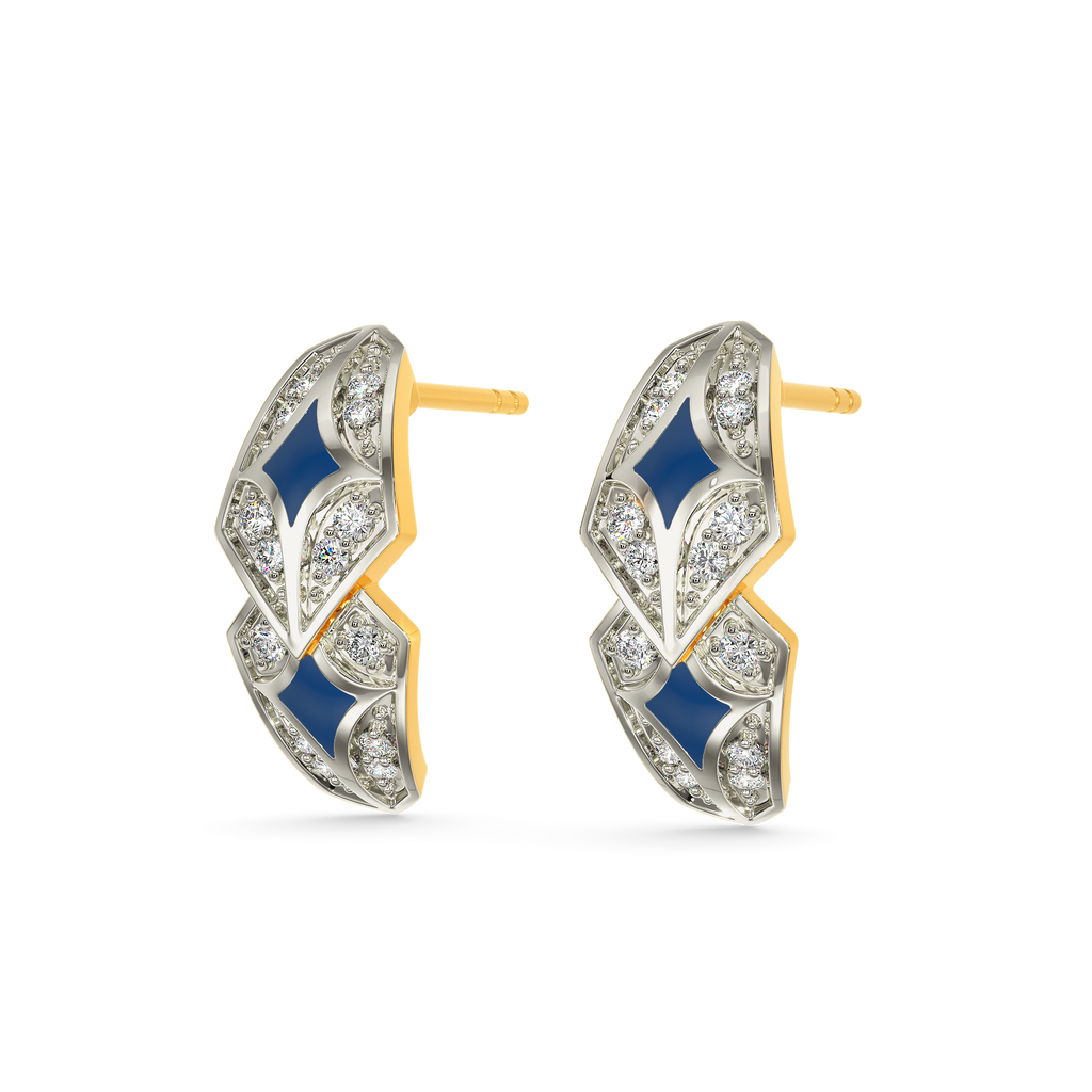 Dare Denim Diamond Earrings