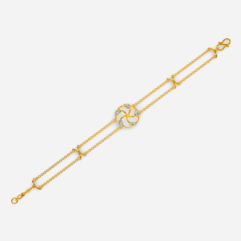Halo Leaves Diamond Bracelets
