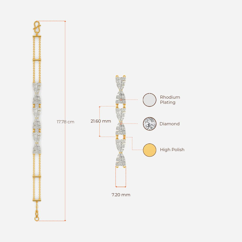 In The Ovoid Diamond Bracelets