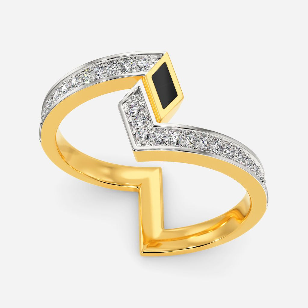 Slay in Stripe Diamond Rings