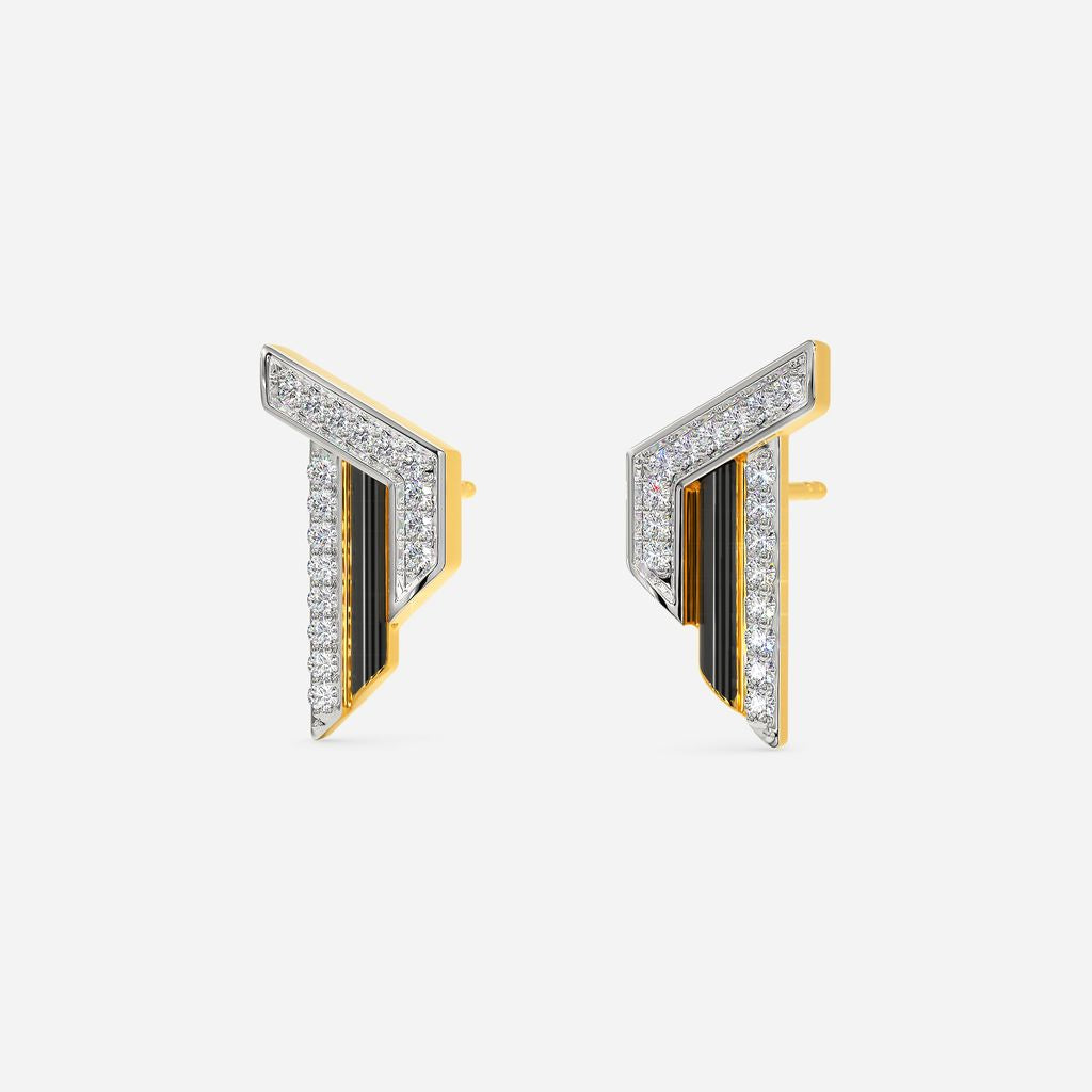 Slay in Stripe Diamond Earrings