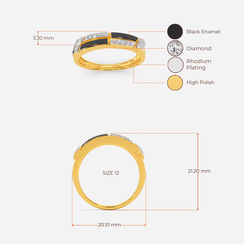 Time to Stripe Diamond Rings