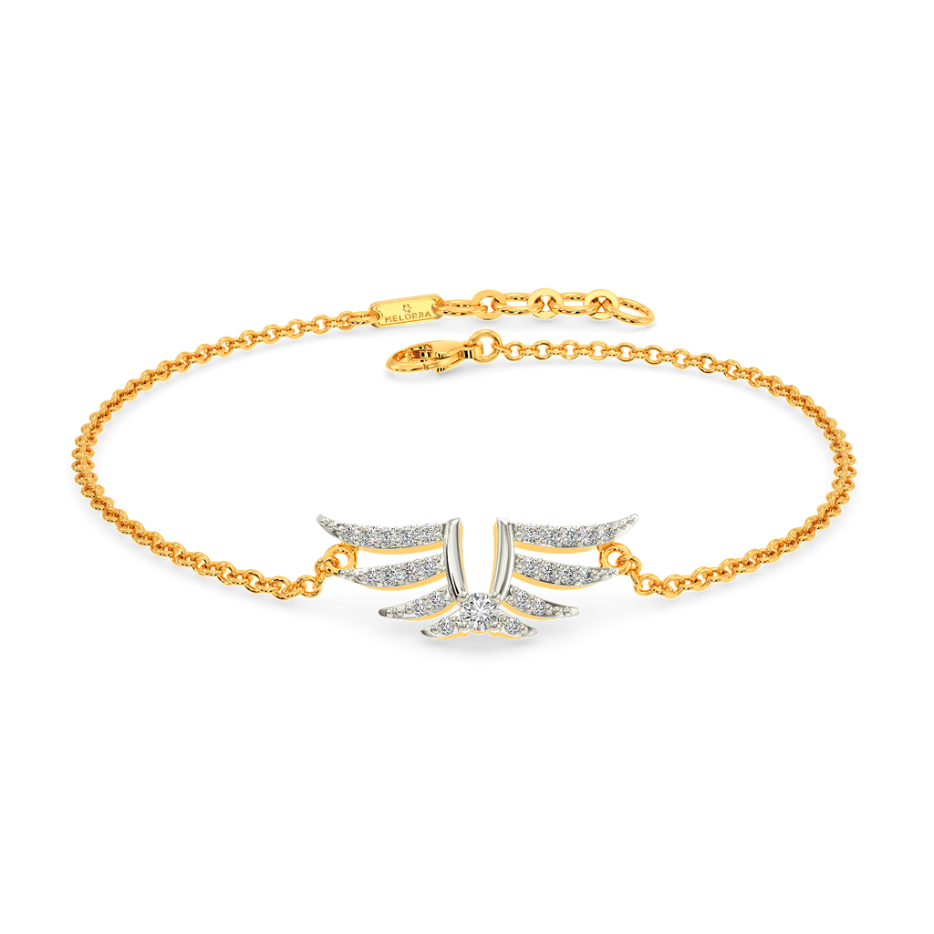 Feathering Around Diamond Bracelets