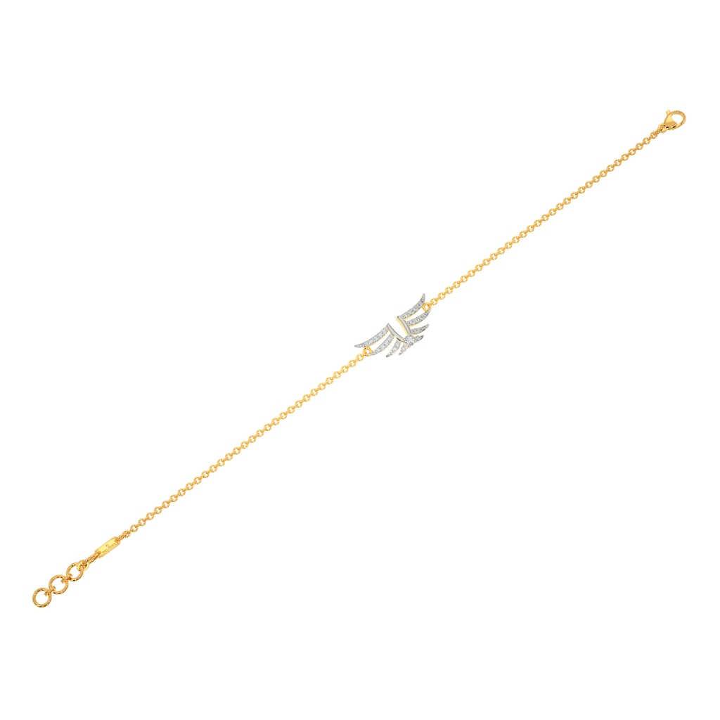 Feathering Around Diamond Bracelets