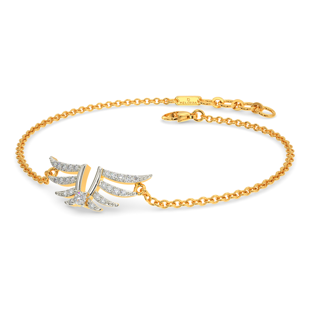 Feathering Around Diamond Bracelets