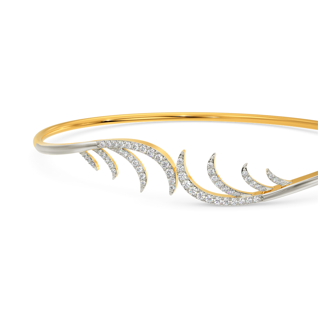 Feather Party Diamond Bangles