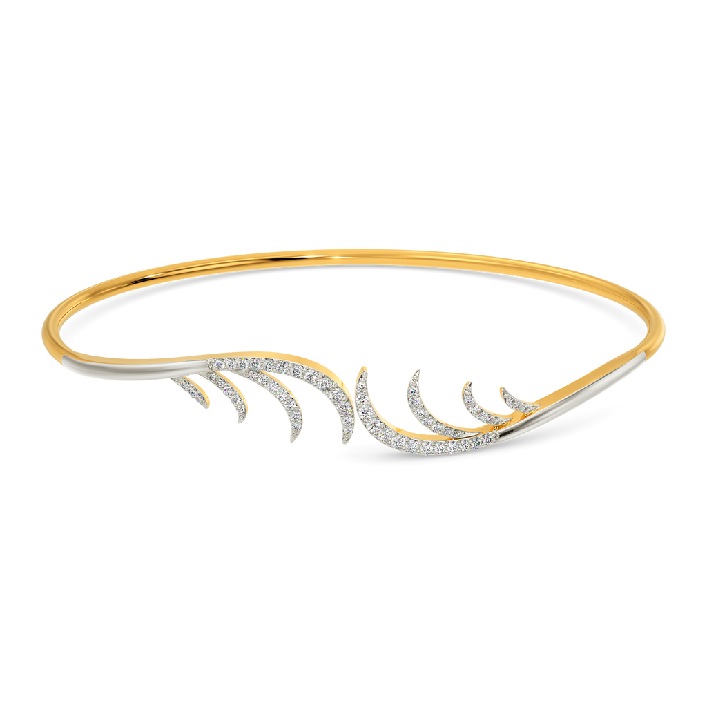 Feather Party Diamond Bangles