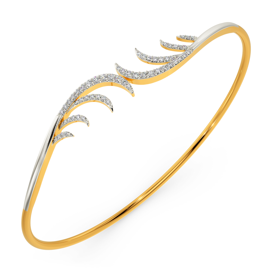 Feather Party Diamond Bangles