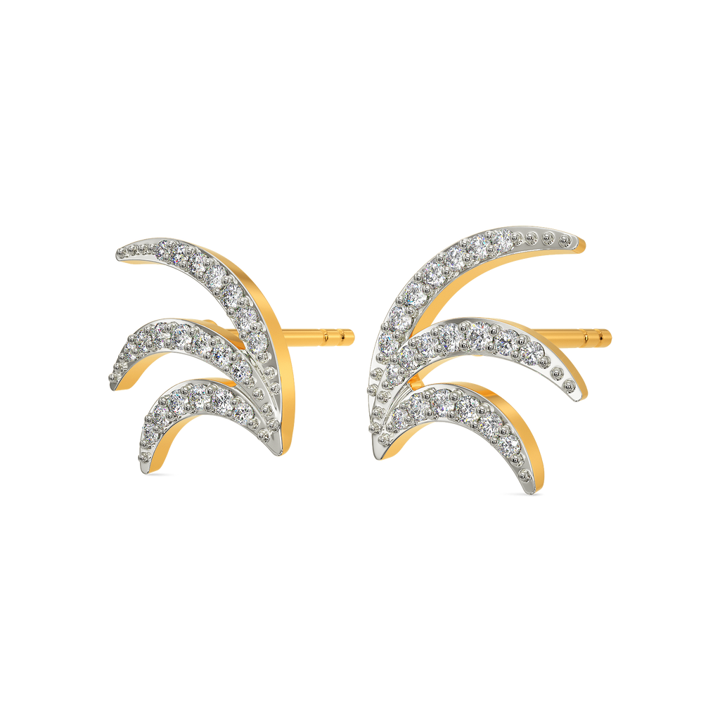 Ruffled Dreams Diamond Earrings