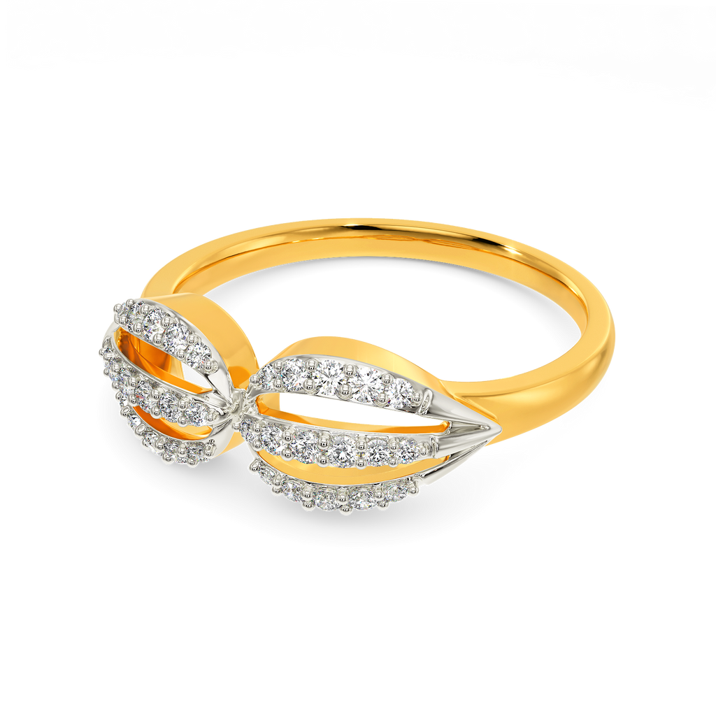 Opulent Ruffle Diamond Rings