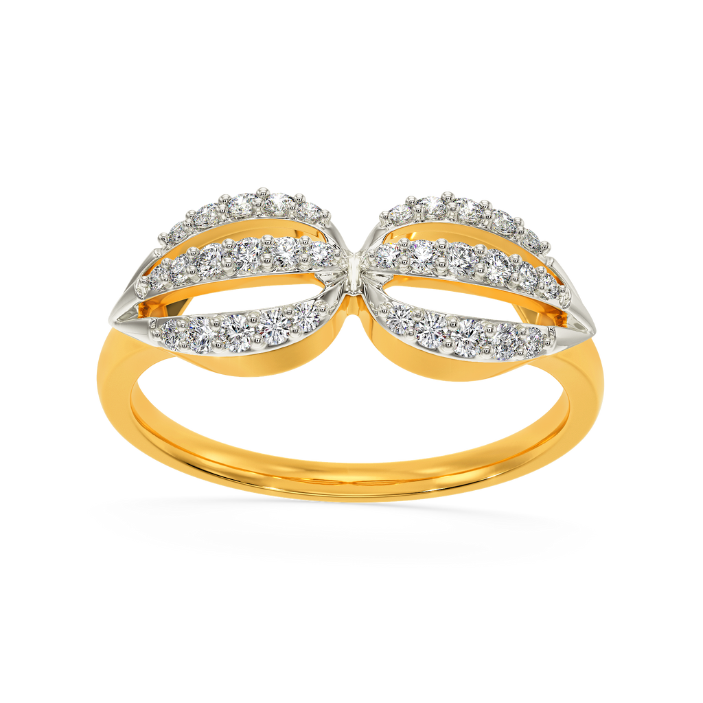 Opulent Ruffle Diamond Rings