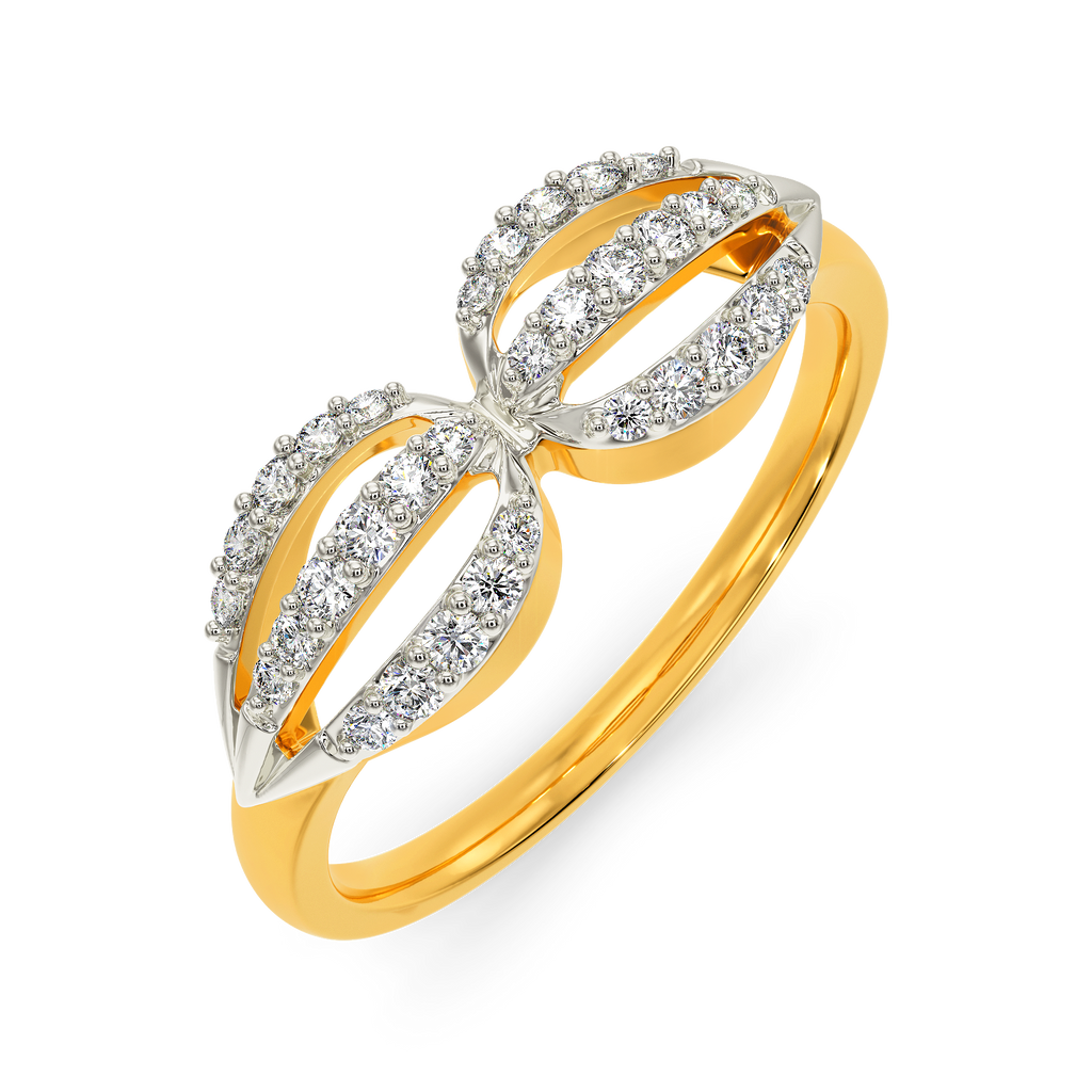 Opulent Ruffle Diamond Rings