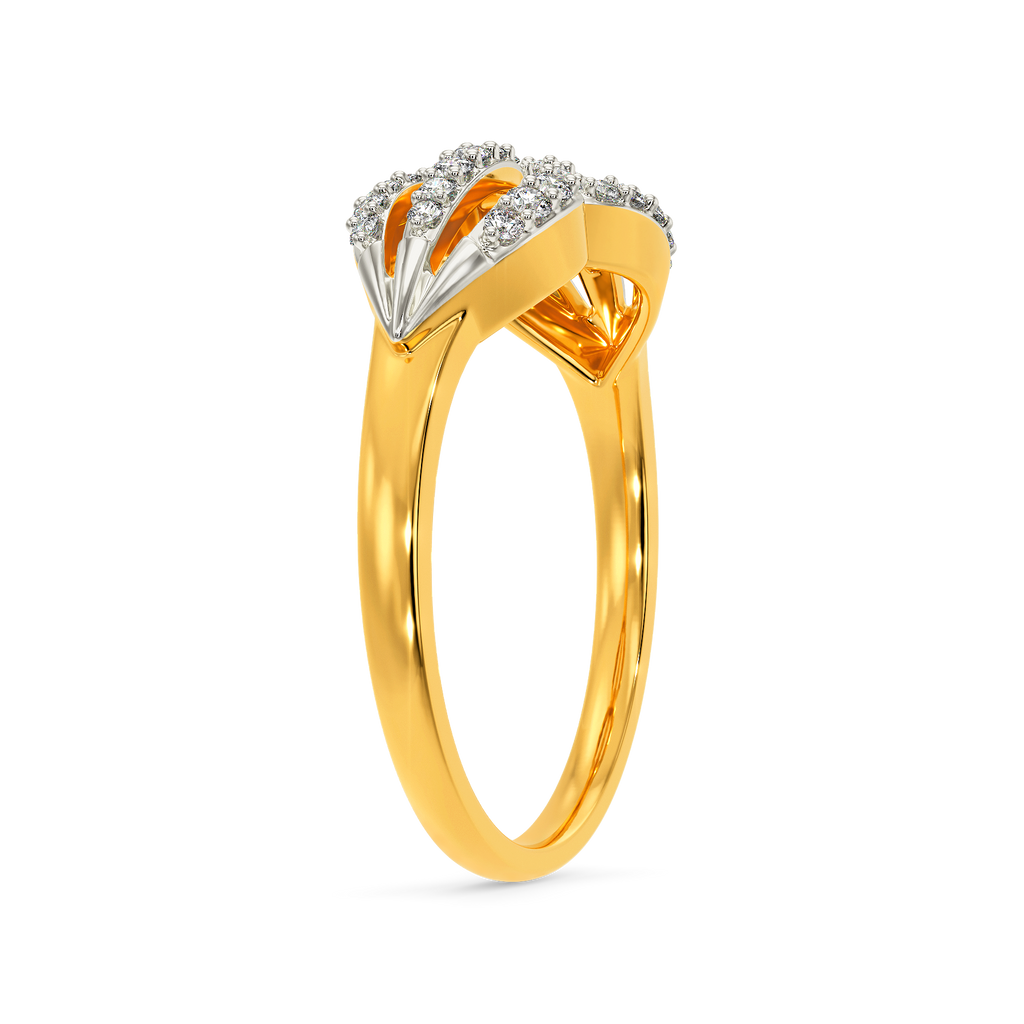 Opulent Ruffle Diamond Rings