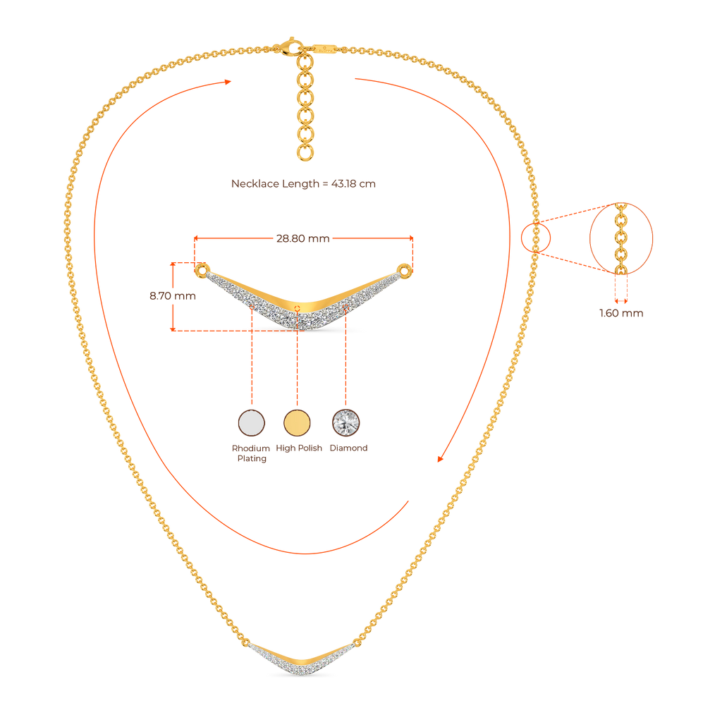 Edgy Buoyant Diamond Necklaces