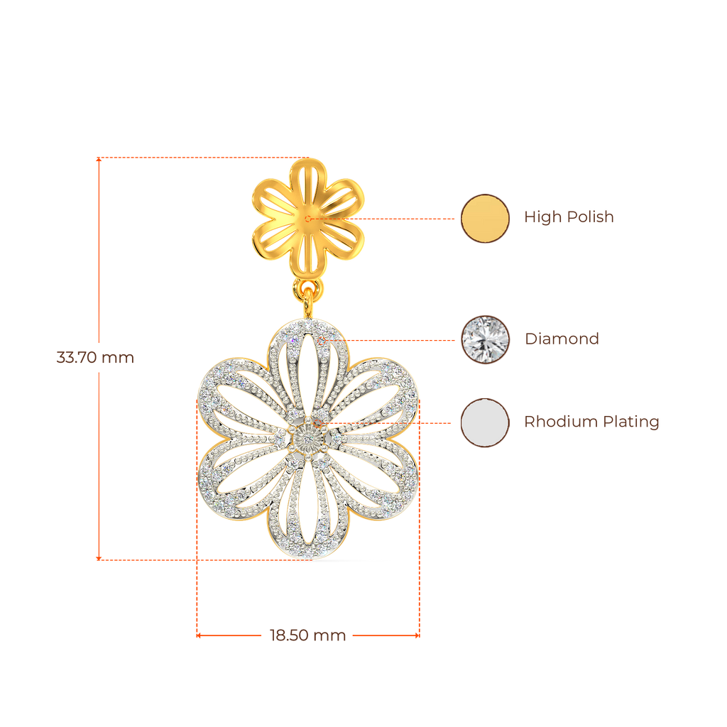 Hyacinth's Glory Diamond Earrings