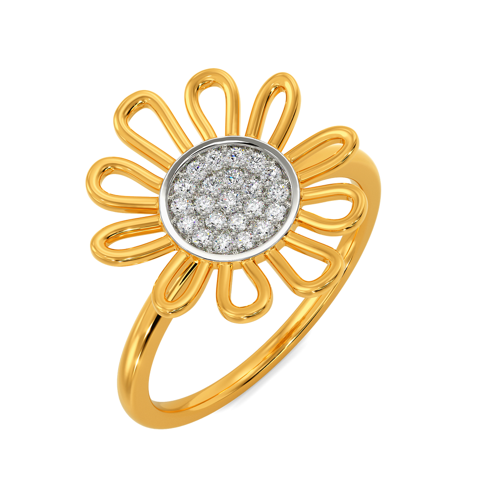 Sunflower Season Diamond Rings