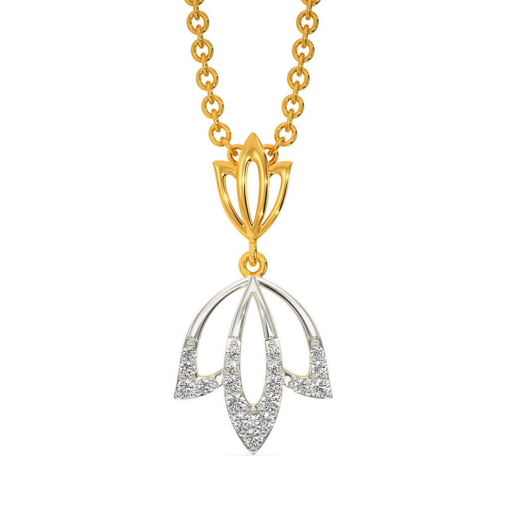 Tune Of The Lotus Diamond Pendants