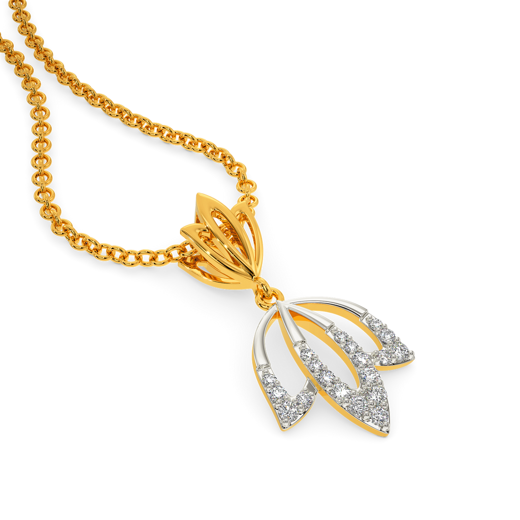 Tune Of The Lotus Diamond Pendants