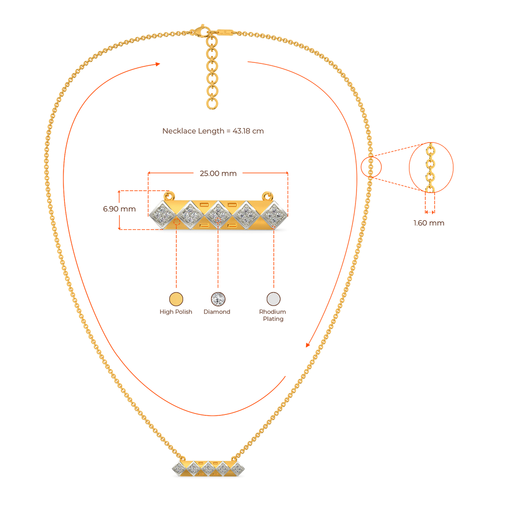 Sturdy Stitches Diamond Necklaces