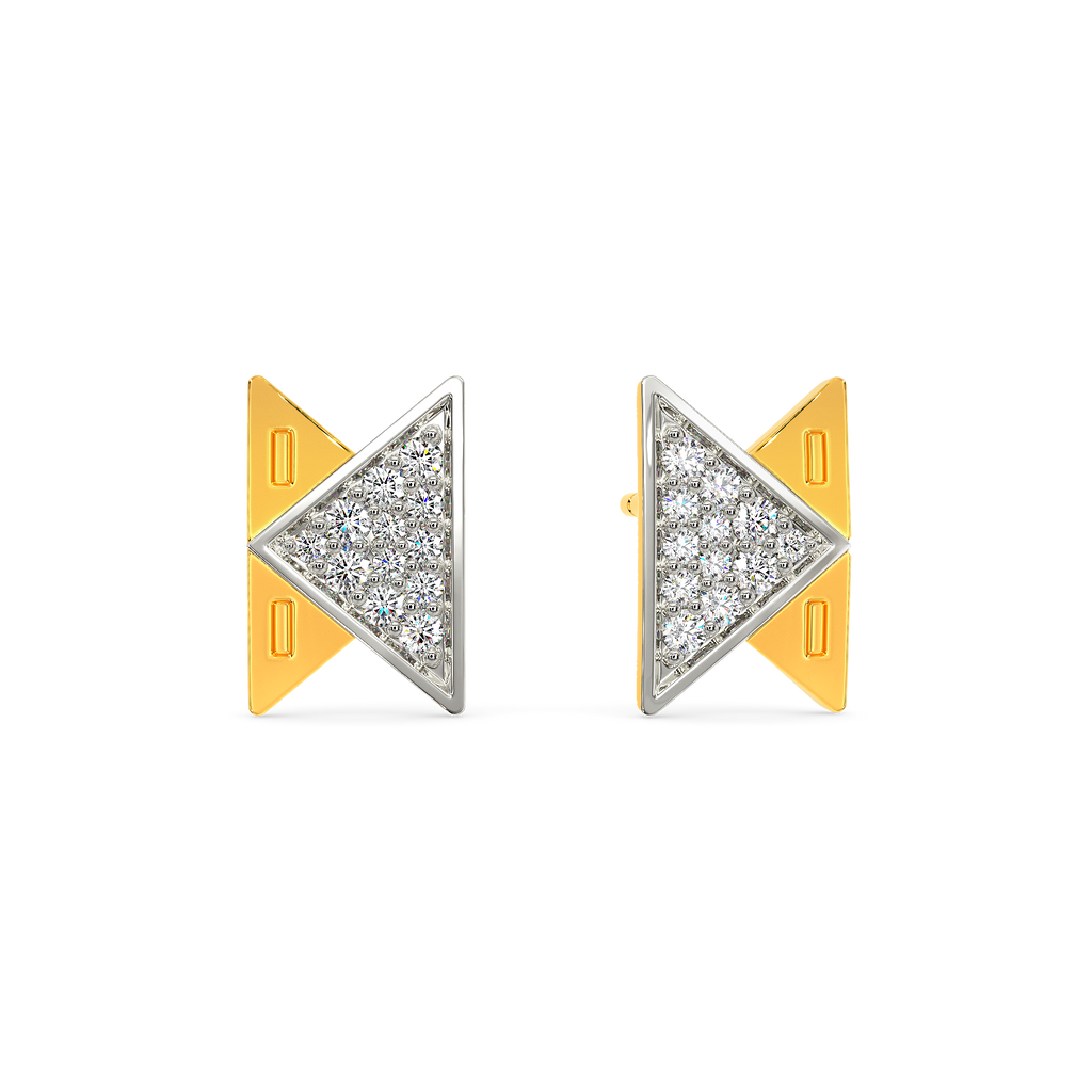 Sturdy Stitches Diamond Earrings