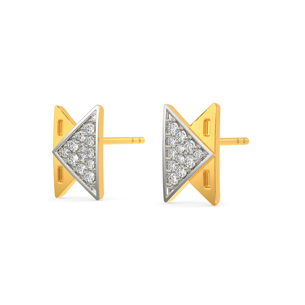 Sturdy Stitches Diamond Earrings