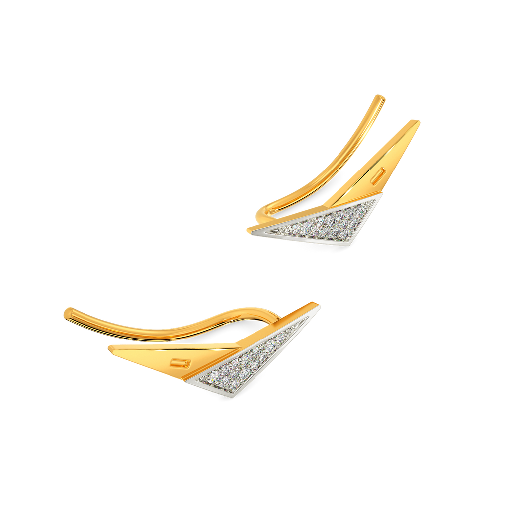 Exquisitely Functional Diamond Earrings