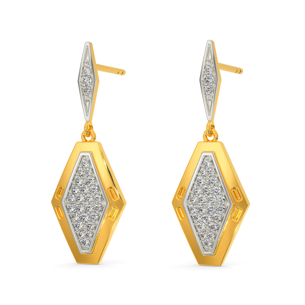 Militaristic Diamond Earrings
