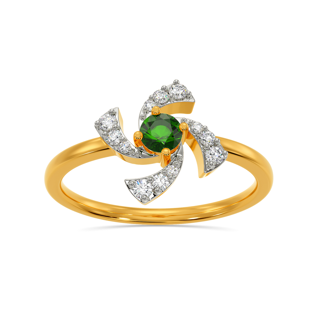 Green Essence Diamond Rings
