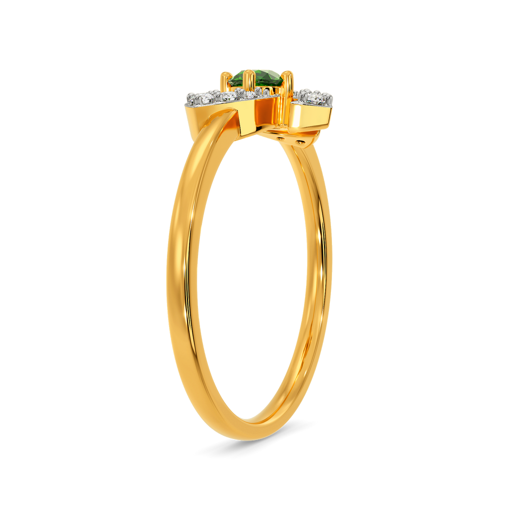 Green Essence Diamond Rings