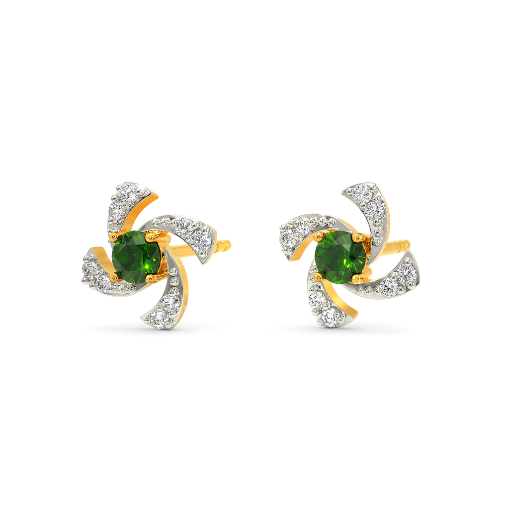 Green Essence Diamond Earrings