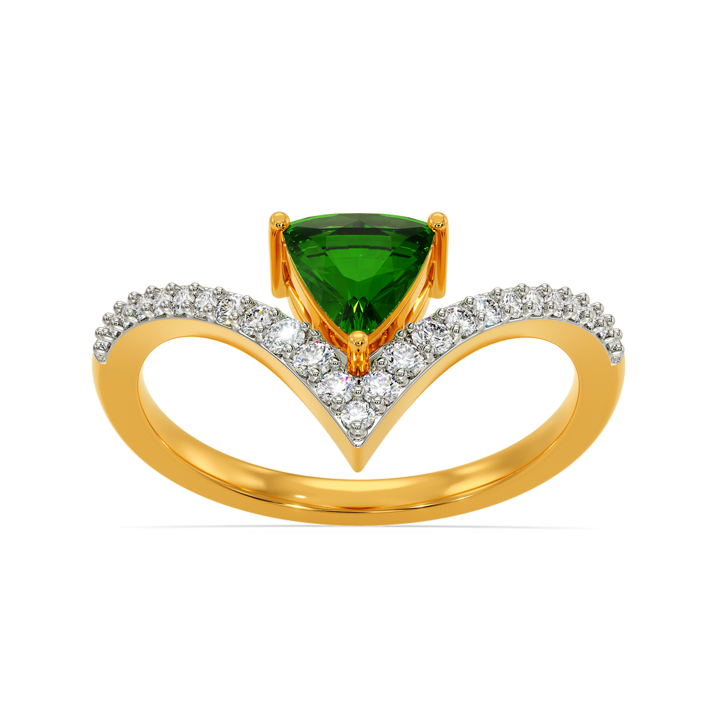 Vibin To Green Diamond Rings